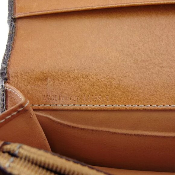 Celine long wallet macadam beige PVC x leather Authentic USED - Picture 11 of 11